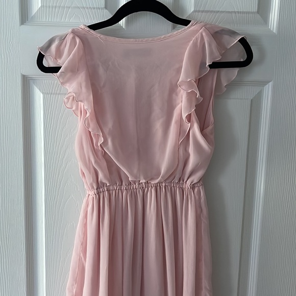 Abercrombie & Fitch pink chiffon dress XS - Picture 2 of 3